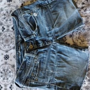 Low Rise American Eagle Stretch Distressed Cutoffs Shorts sz 2